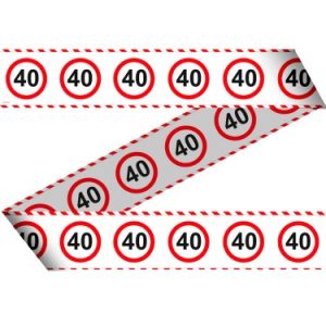 Folat Taśma Barricade na 40 Urodziny 15m Folat Taśma Barricade na 40 Urodziny 15m