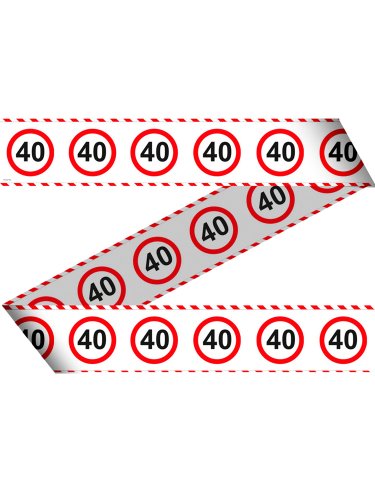 Folat Taśma Barricade na 40 Urodziny 15m Folat Taśma Barricade na 40 Urodziny 15m
