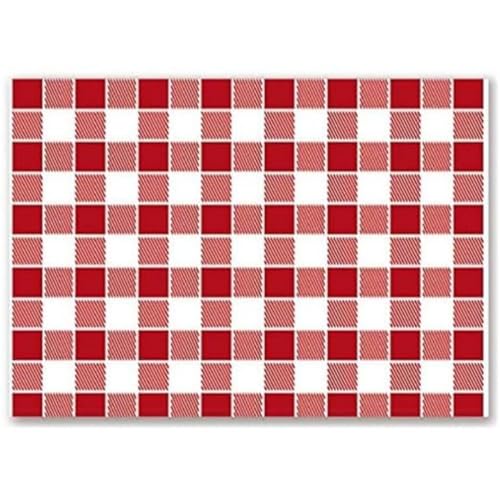 Garcia de Pou Maty stołowe Vichy Red Celuloza, Biały, 31 x 43 cm