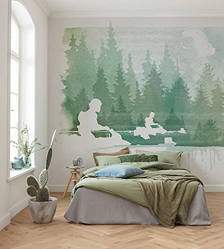 Komar Fototapeta z włókniny Star Wars Endor Speeders Rozmiar: 350 x 280 cm (szerokość wysokość) Speedbike, buntownicy, pokój dziecięcy, tapeta IADX7 006 - obrazek 1