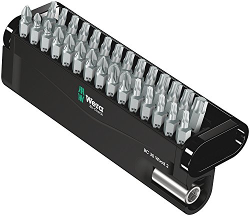 Wera Bit Check 30 Wood 2 Zestaw Wierteł, Czarny, 29 sztuk - obrazek 1