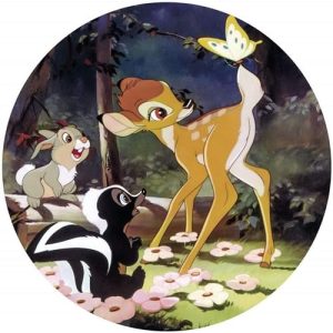 Disney Komar DOT okrągła i samoprzylepna fototapeta z włókniny od Bambi Butterfly średnica 125 cm rehabilitacja, pokój niemowlęcy, dziecięcy, tatuaż ścienny DD1 045 Disney Komar DOT okrągła i samoprzylepna fototapeta z włókniny od Bambi Butterfly średnica 125 cm rehabilitacja, pokój niemowlęcy, dziecięcy, tatuaż ścienny DD1 045