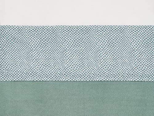 Jollein Snake prześcieradło, 100 cm Długość x 75 szerokość, popielniona zieleń - obrazek 1