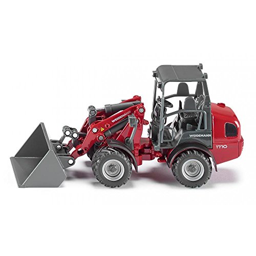 siku 3059, Weidemann Hoftrac Four Wheel Loader, 1:32, Metal/Plastic, Red, Movable loading arm and shovel siku 3059, Weidemann Hoftrac Four Wheel Loader, 1:32, Metal/Plastic, Red, Movable loading arm and shovel