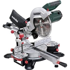 Metabo KGS 254 M piła ukośna, funkcja ciągnięcia i przycinania, 1800 W, brzeszczot Ø mm, szerokość cięcia 305 obrotowa głowica piły wychylna pochylana w lewo, laser, światło LED 60254000