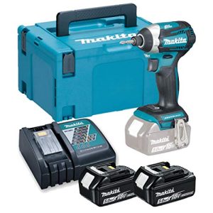 Makita DTD154RTJ 18V Li ion LXT Bezszczotkowy Wkrętarka Udarowa w Komplecie z 2 Bateriami Litowo Jonowymi 5 Ah i Ładowarką Dostarczoną Etui do Makpac Makita DTD154RTJ 18V Li ion LXT Bezszczotkowy Wkrętarka Udarowa w Komplecie z 2 Bateriami Litowo Jonowymi 5 Ah i Ładowarką Dostarczoną Etui do Makpac