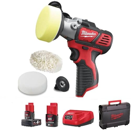 Milwaukee M12 BPS-421X Akumulatorowy Mini Zestaw Polerski 4,0 Ah + 2,0 w pudełku HD Milwaukee M12 BPS-421X Akumulatorowy Mini Zestaw Polerski 4,0 Ah + 2,0 w pudełku HD