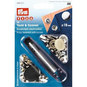 Napa Zatrzaski Przykręcane 15mm przyrząd PRYM Napa Zatrzaski Przykręcane 15mm przyrząd PRYM