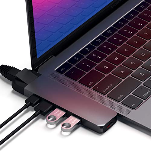 SATECHI Adapter Pro Hub Typu C Z Ethernetem 4K HDMI, USB PD, Gigabit Ethernet, 3.0, Czytnik Kart Micro/SD Dla MacBook M2 2021, Pro/Air M2/ M1 (Gwiezdna Szarość) SATECHI Adapter Pro Hub Typu C Z Ethernetem 4K HDMI, USB PD, Gigabit Ethernet, 3.0, Czytnik Kart Micro/SD Dla MacBook M2 2021, Pro/Air M2/ M1 (Gwiezdna Szarość)