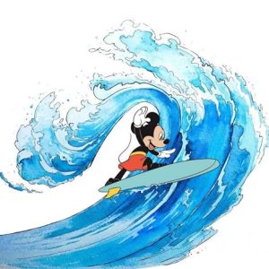 Disney Komar Fototapeta z włókniny Mickey Surfing Rozmiar: 300 x 280 cm (szerokość wysokość) Mouse, Surfing, Fal, morze, pokój dziecięcy, tapeta IADX6 007 Disney Komar Fototapeta z włókniny Mickey Surfing Rozmiar: 300 x 280 cm (szerokość wysokość) Mouse, Surfing, Fal, morze, pokój dziecięcy, tapeta IADX6 007