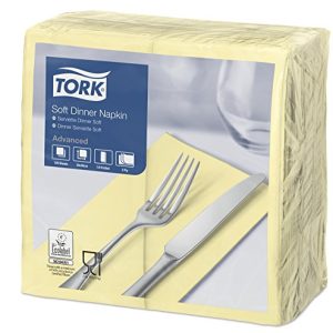 Tork 477615 miękkie serwetki obiadowe, 3 warstwowe, składane na 1/8, 39 cm x (opakowanie 1200 szt.) Tork 477615 miękkie serwetki obiadowe, 3 warstwowe, składane na 1/8, 39 cm x (opakowanie 1200 szt.)