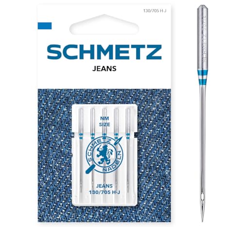 130/705 H J VDS Igły do denimu (jeansu) SCHMETZ maszyn domowych, 5szt.x90