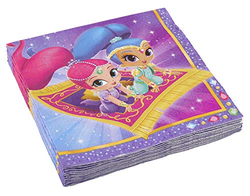 Serwetki, Shimmer & Shine, 33 cm, 20 sztuk Serwetki, Shimmer & Shine, 33 cm, 20 sztuk