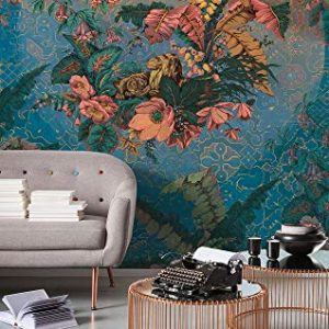 Komar Fototapeta z włókniny Orient BLEU tapeta, XXL, dekoracja, styl secesyjny, sypialnia, pokój dzienny, biuro, korytarz rozmiar 200 x 270 cm (szerokość wysokość) HX4 030, kolorowa Komar Fototapeta z włókniny Orient BLEU tapeta, XXL, dekoracja, styl secesyjny, sypialnia, pokój dzienny, biuro, korytarz rozmiar 200 x 270 cm (szerokość wysokość) HX4 030, kolorowa