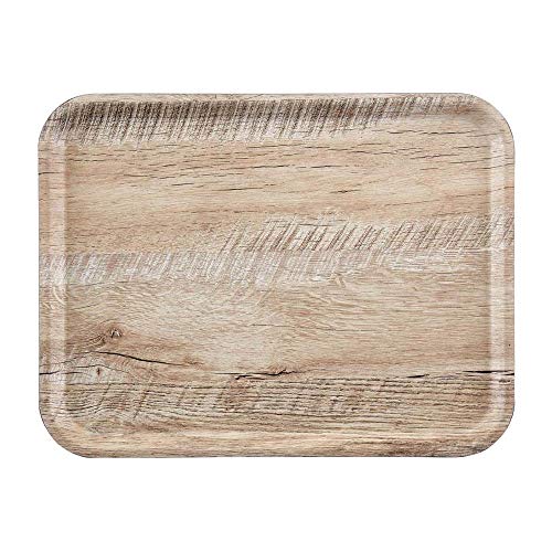 Cambro DR580 Madeira taca laminowana stołówka jasny dąb 430 mm x 330 14