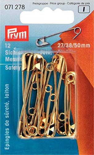PRYM GOLD Assorted (27 38 50 mm) Pins bezpieczeństwa 1 Sztuk