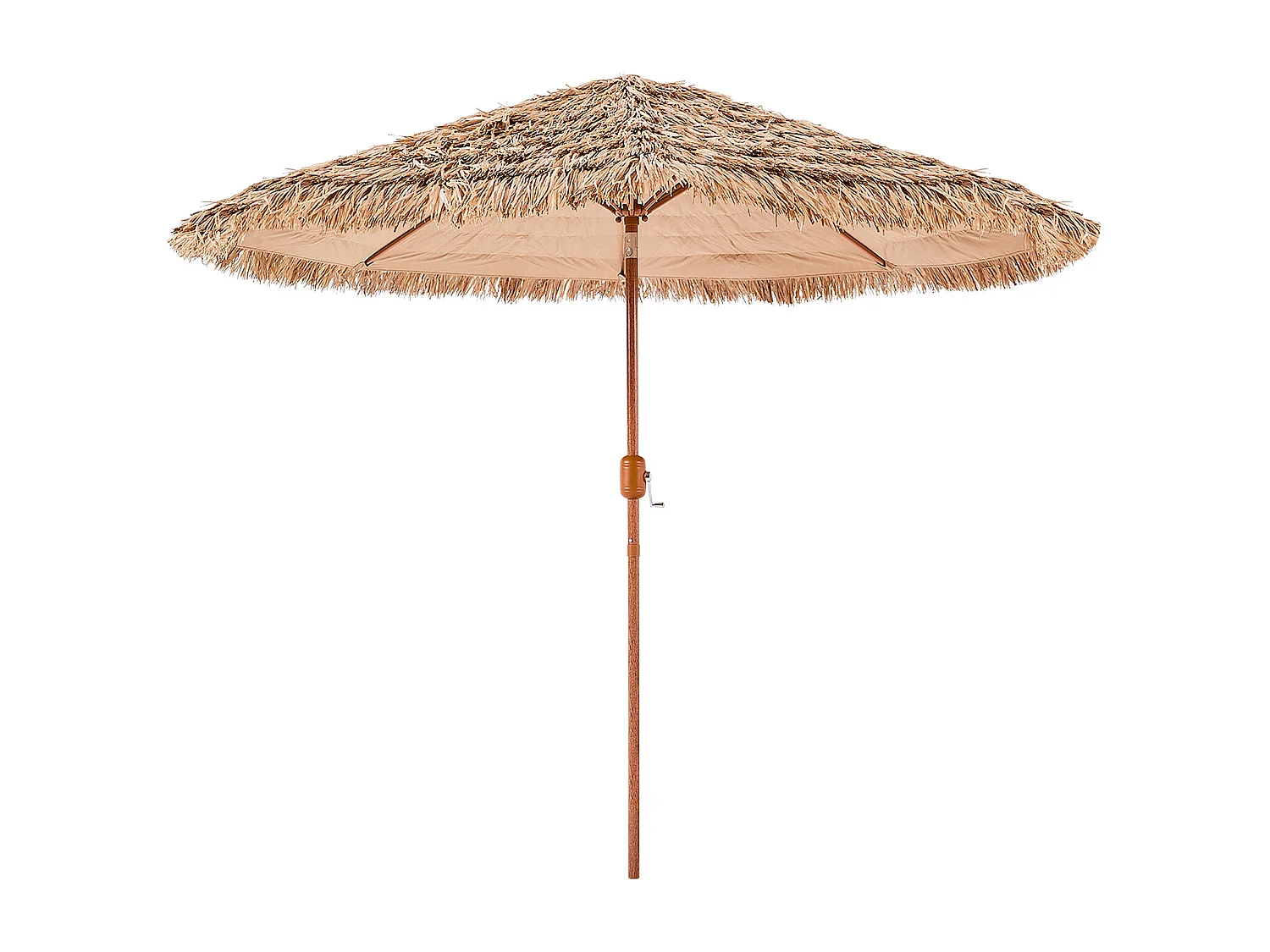 Hawajski Parasol SucceBuy, Uchylny Egzotyczny Parasol 2,7 m ze Strzechą PP, 8 Metalowych Żeberek, na Plażę, Patio, Basen, do Ogrodu 4419562 - obrazek 1