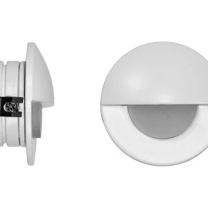 Ilo – Beneito & Faure LED wpuszczana lampa schodowa – 2W, ciepłe światło 3000K, 120° – biała okrągła wpuszczana lampa ścienna 4539227 Ilo – Beneito & Faure LED wpuszczana lampa schodowa – 2W, ciepłe światło 3000K, 120° – biała okrągła wpuszczana lampa ścienna 4539227