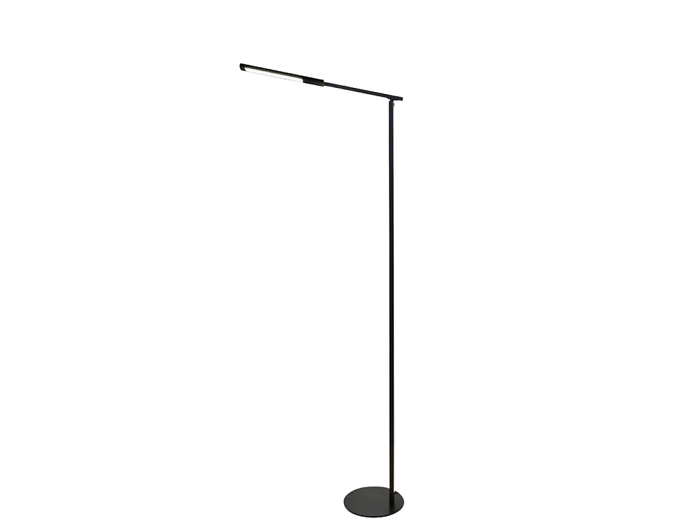 Ideal - Regulowana czarna lampa podłogowa LED z metalu wys. 130 cm Fabas Luce - Zintegrowane oświetlenie LED 10 W CCT (3000 K 4000 K 5000 K 6000 K) 4540044 - obrazek 1
