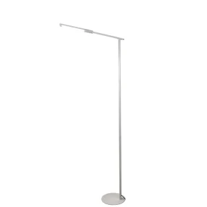 Ideal – Regulowana biała lampa podłogowa LED z metalu wys. 130 cm Fabas Luce – Zintegrowane oświetlenie LED 10 W CCT (3000K 4000K 5000K 6000K) 4540046