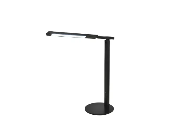Ideal – Lampa stołowa Fabas Luce w kolorze czarnym – Zintegrowana dioda LED 10 W z możliwością przyciemniania dotykowego CCT (3000 K, 4000 K, 5000 K, 6000 K) 4622355