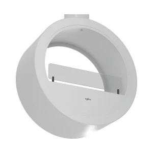 Incyrcle Slim wiszący biokominek sufitowy na bioetanol, dwustronny, okrągły design, Ø70 cm, biały 4215378