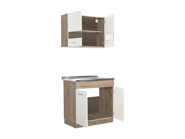 Jednostka kuchenna 80x81x51,5 cm biała nowoczesna 4640843 Jednostka kuchenna 80x81x51,5 cm biała nowoczesna 4640843