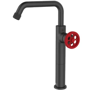 Indus bateria umywalkowa wysoki wykonanie czarny z czerwonym uchwytem – Essebagno 1385325 Indus bateria umywalkowa wysoki wykonanie czarny z czerwonym uchwytem – Essebagno 1385325