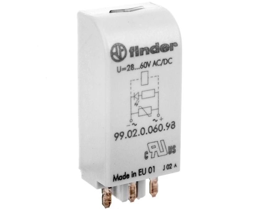 Moduł EMC, LED zielony+warystor 28‑60V AC/DC 99.02.0.060.98 - obrazek 1