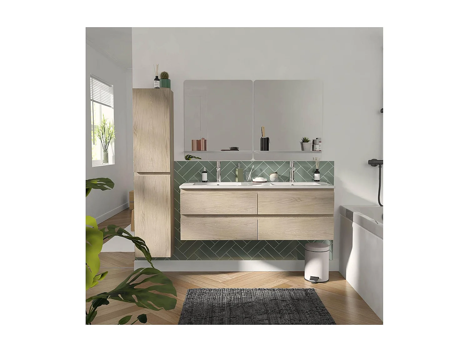 Jednostka podwójna + lustro + bateria + kolumna SORRENTO 4796541 - obrazek 1
