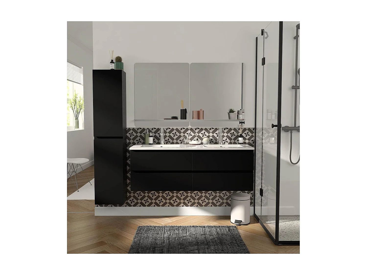 Jednostka podwójna + lustro + bateria + kolumna SORRENTO 4796547 - obrazek 1