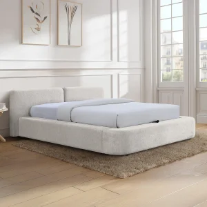 Łóżko ze skrzynią 160 x 200 cm – Tkanina – Beżowy + Materac – JUDALO od Maison Céphy 4805973 Łóżko ze skrzynią 160 x 200 cm – Tkanina – Beżowy + Materac – JUDALO od Maison Céphy 4805973