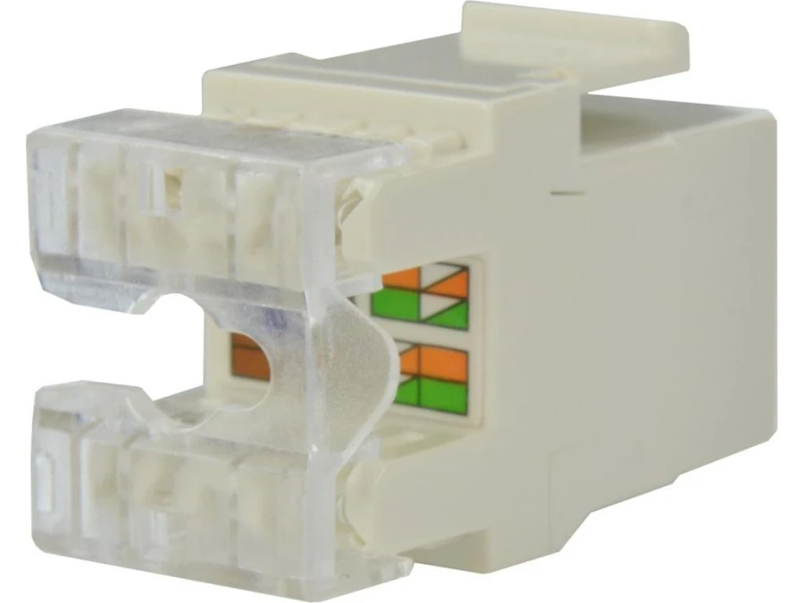 Moduł keystone RJ45 UTP kat.5e nieekranowany tylny montaż biały - obrazek 3