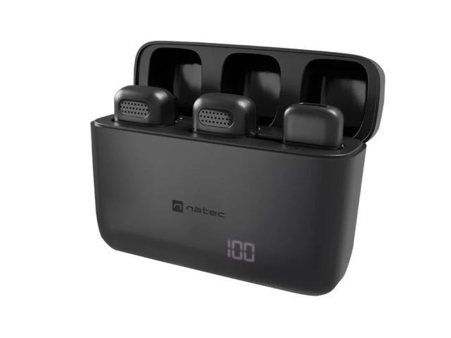 MIKROFON NATEC HOPPER KRAWATOWY BEZPRZEWODOWY USB‑C (2 SZTUKI) NMI‑2254