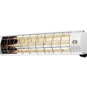 Grzejnik tarasowy na podczerwień – 2000W – srebrny 585757 Grzejnik tarasowy na podczerwień – 2000W – srebrny 585757