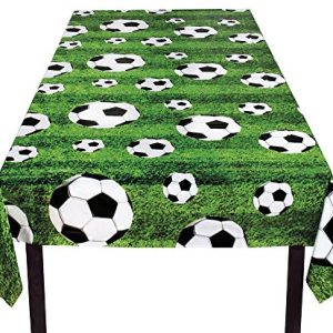 Boland 62509 Obrus piłkarski, rozmiar 180 x 120 cm, tkanina poliestrowa, dekoracja, Bundesliga, Liga Mistrzów, urodziny, przyjęcie Boland 62509 Obrus piłkarski, rozmiar 180 x 120 cm, tkanina poliestrowa, dekoracja, Bundesliga, Liga Mistrzów, urodziny, przyjęcie