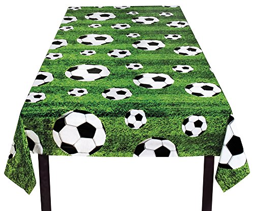 Boland 62509 Obrus piłkarski, rozmiar 180 x 120 cm, tkanina poliestrowa, dekoracja, Bundesliga, Liga Mistrzów, urodziny, przyjęcie Boland 62509 Obrus piłkarski, rozmiar 180 x 120 cm, tkanina poliestrowa, dekoracja, Bundesliga, Liga Mistrzów, urodziny, przyjęcie