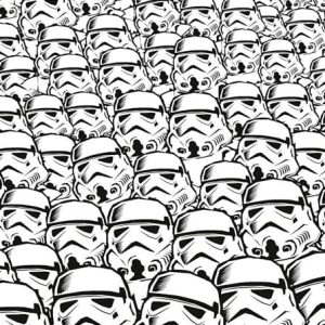 Star Wars Komar Fototapeta z włókniny Stormtrooper Swarm Wymiary: 250 x 280 cm (szerokość wysokość) pokój dziecięcy, tapeta IADX5 015 Star Wars Komar Fototapeta z włókniny Stormtrooper Swarm Wymiary: 250 x 280 cm (szerokość wysokość) pokój dziecięcy, tapeta IADX5 015