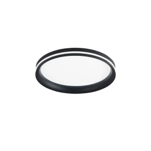 Isy – Aluminiowa lampa sufitowa LED Fabas Luce – Zintegrowana dioda LED 64W IP20 Czarna 4539687