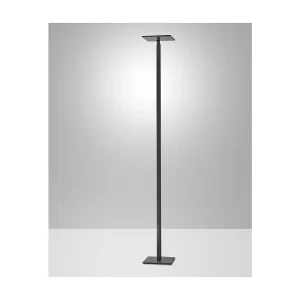 Ideal – Regulowana czarna lampa podłogowa LED z metalu wys. 180 cm Fabas Luce – Zintegrowane oświetlenie LED 35 W CCT (3000K 4000K 5000K 6000K) 4902770