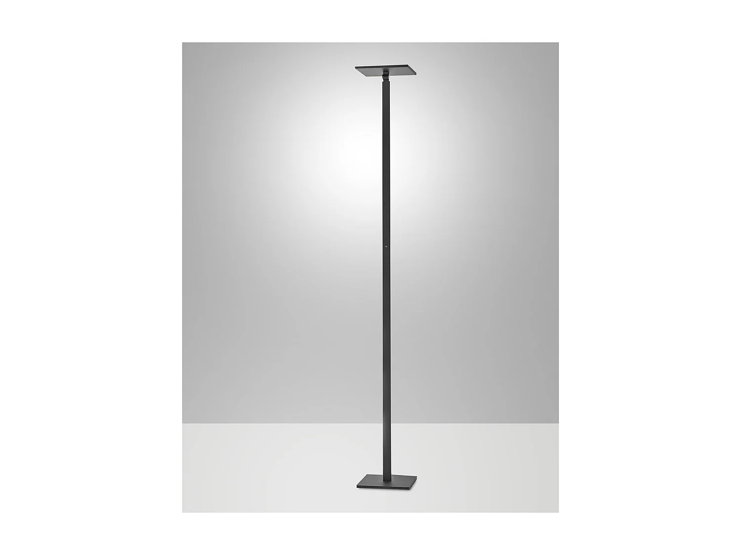 Ideal - Regulowana czarna lampa podłogowa LED z metalu wys. 180 cm Fabas Luce - Zintegrowane oświetlenie LED 35 W CCT (3000K 4000K 5000K 6000K) 4902770 - obrazek 1