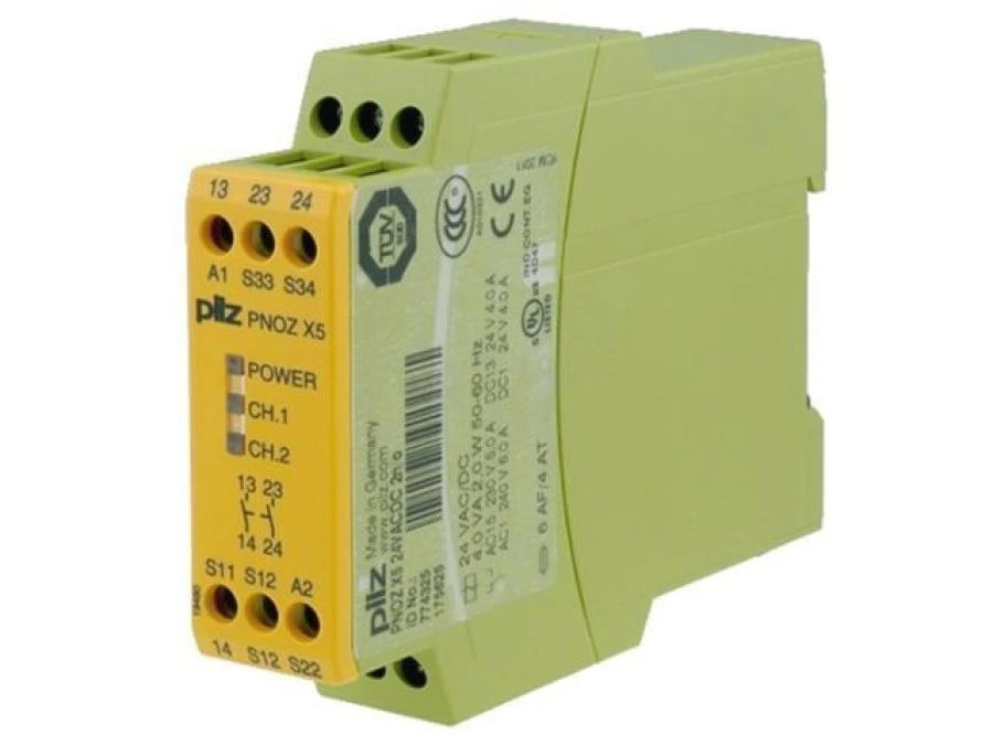 Moduł: przekaźnik bezpieczeństwa, 24VAC, 24VDC, Output: 2, PNOZ X5 774325 - obrazek 1