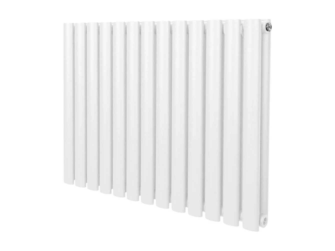 Grzejnik kolumnowy owalny – 600 mm x 780 mm – biały 3485934 - obrazek 1