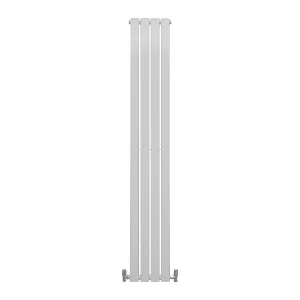 Grzejniki panelowe designerskie, połyskujące, białe, 1800 mm x 280 mm 3485915