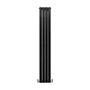 Grzejniki panelowe designerskie, matowo czarne, 1800 mm x 280 mm 3485969 Grzejniki panelowe designerskie, matowo czarne, 1800 mm x 280 mm 3485969