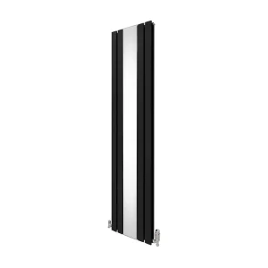 Grzejnik i zawory z płaskim lustrem – 1800 mm x 425 mm – czarny 3485928 Grzejnik i zawory z płaskim lustrem – 1800 mm x 425 mm – czarny 3485928