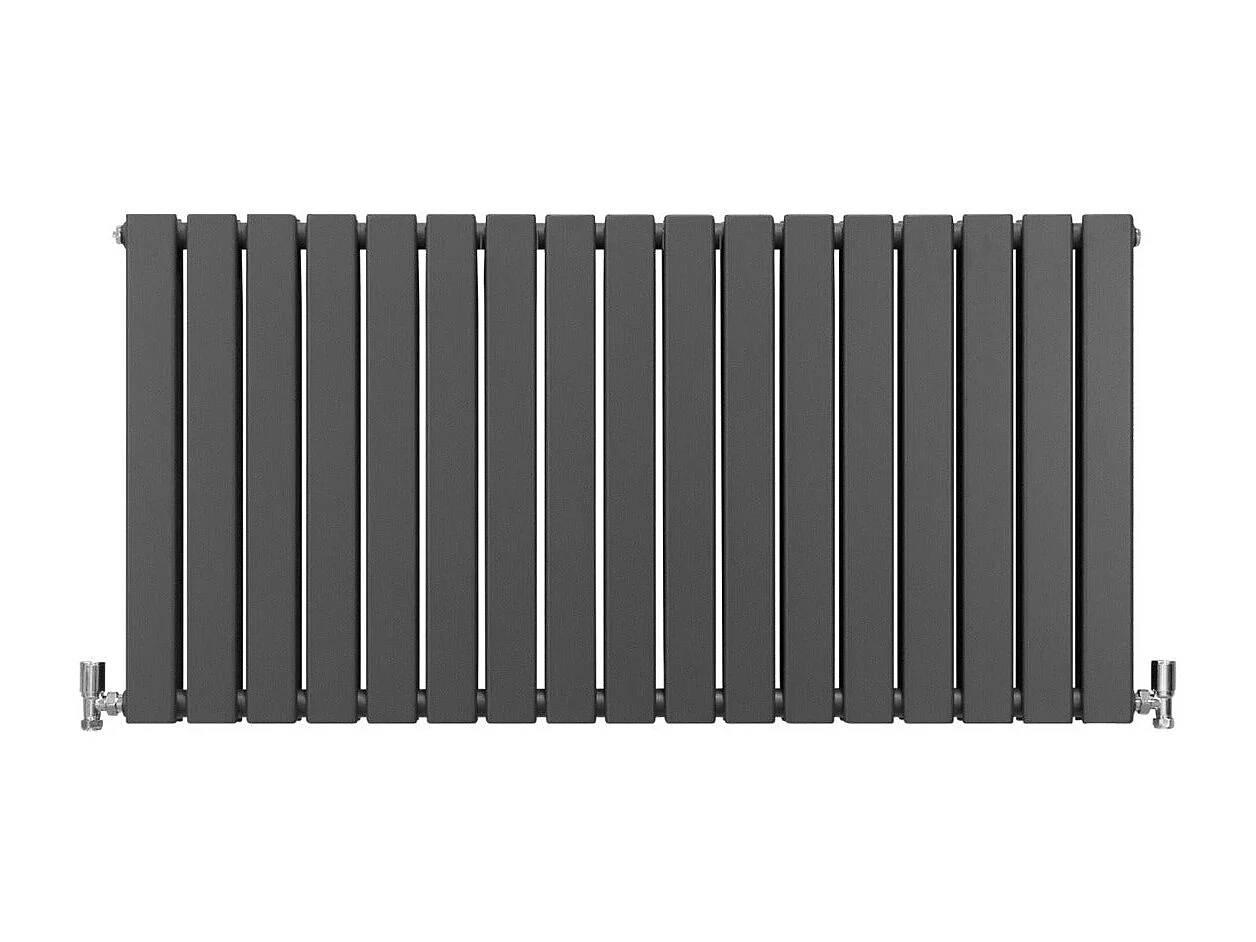 Grzejniki panelowe designerskie, antracytowo-szare, 600 mm x 1190 mm 3486019 - obrazek 1