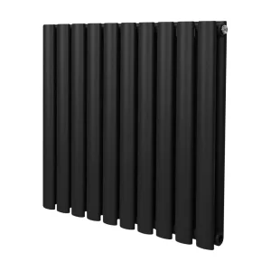 Grzejnik kolumnowy owalny – 600 mm x 600 mm – czarny 3485984 Grzejnik kolumnowy owalny – 600 mm x 600 mm – czarny 3485984