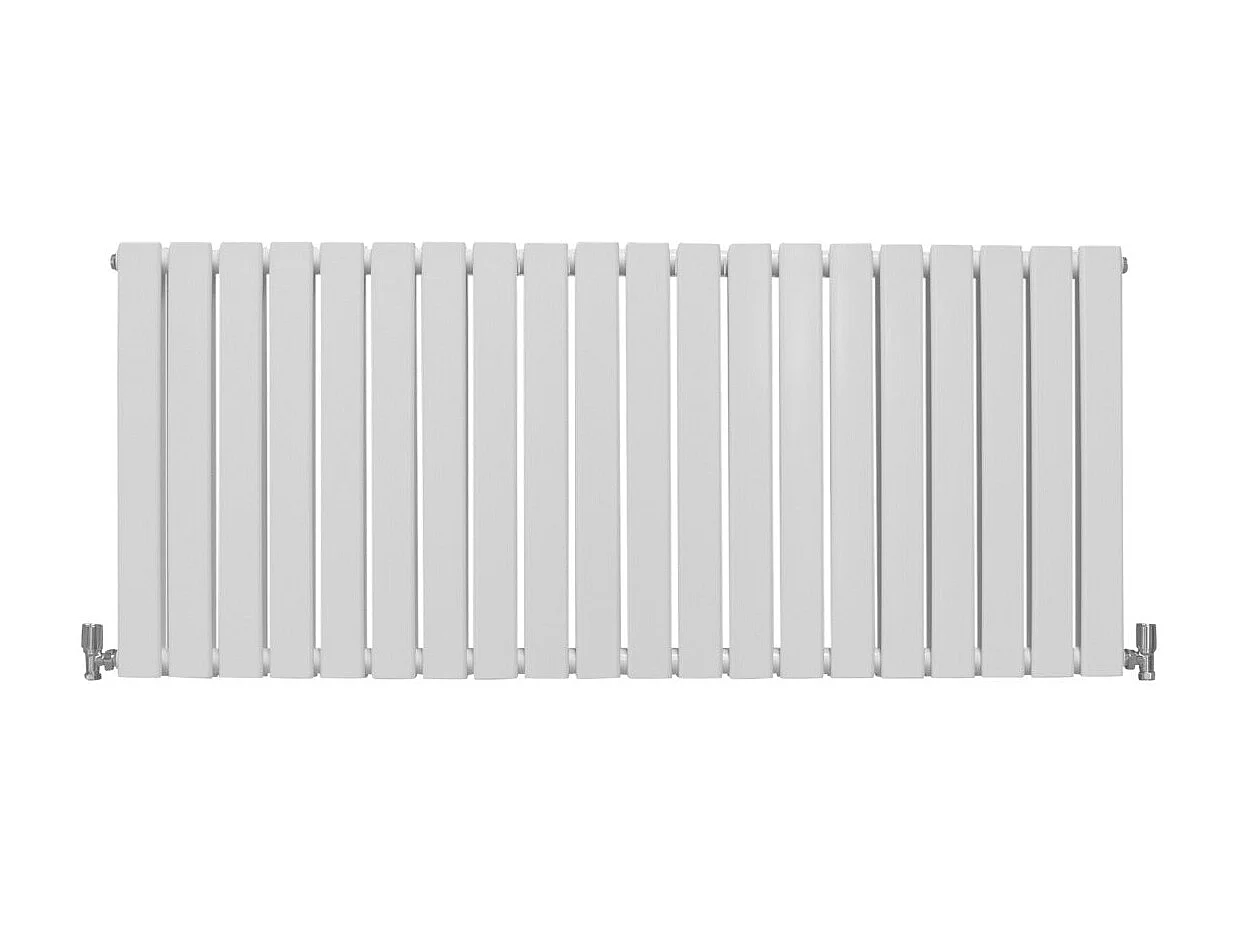 Grzejniki panelowe designerskie, połyskujące, białe, 600 mm x 1400 mm 3485996 - obrazek 1