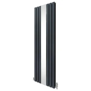 Grzejnik z płaskim lustrem i zaworami – 1800 mm x 565 mm – antracytowy szary 3486015 Grzejnik z płaskim lustrem i zaworami – 1800 mm x 565 mm – antracytowy szary 3486015